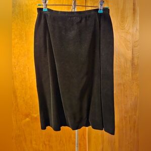 VINTAGE BLACK VELVET SKIRT 1950'S/ 1960'S